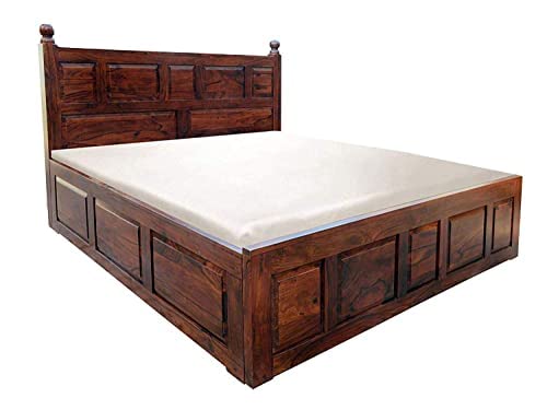 Wudniture Solid Sheesham Queen Size Bed