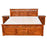Wudniture Solid Sheesham Wood King Size Bed