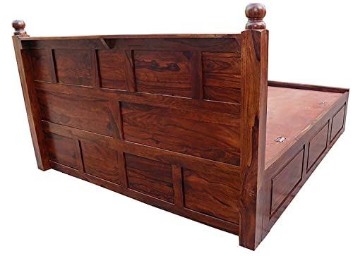 Wudniture Solid Sheesham Queen Size Bed