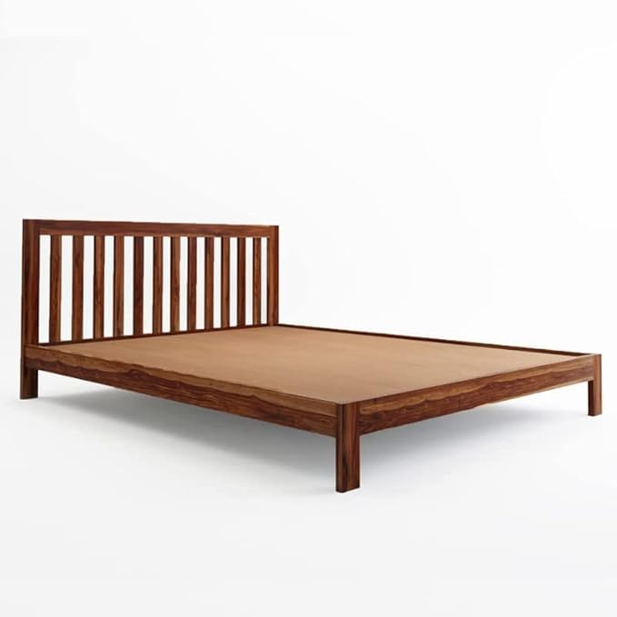 Wudniture Solid Sheesham Wooden King Size Bed