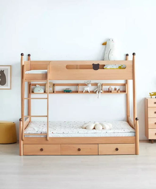 Wudniture Furniture Solid Sheesham Wood Bunk Bed for Kids