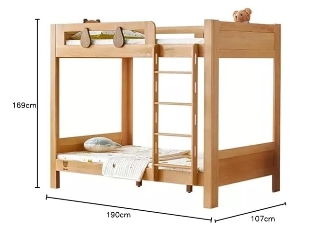 Wudniture Furniture Solid Sheesham Wood Bunk Bed for Kids