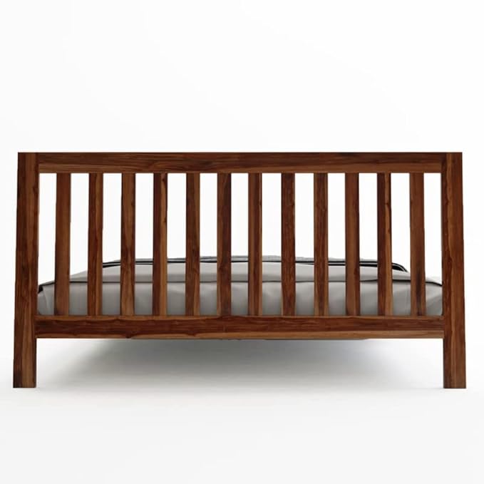 Wudniture Solid Sheesham Wooden King Size Bed