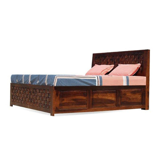 Wudniture Solid Sheesham Wood King Size Bed