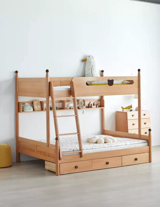 Wudniture Furniture Solid Sheesham Wood Bunk Bed for Kids