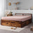 Wudniture Sheesham Wood Bed