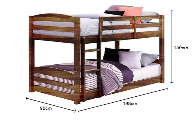 Wudniture Furniture Solid Sheesham Wood Bunk Bed