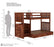 Wudniture Solid Sheesham Wood Bunk Bed