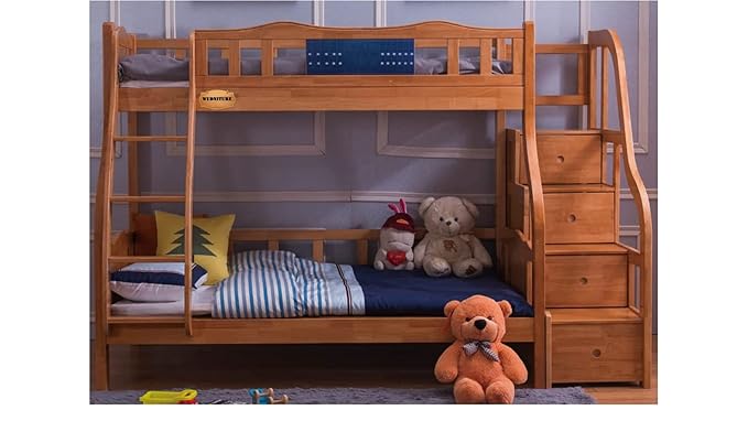 Wudniture Solid Sheesham Wood Multifunctional Bunk Bed