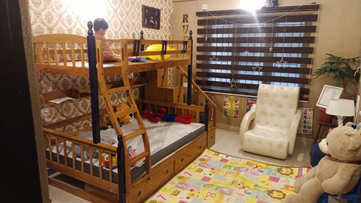 Wudniture Solid Sheesham Wood Bunk Bed