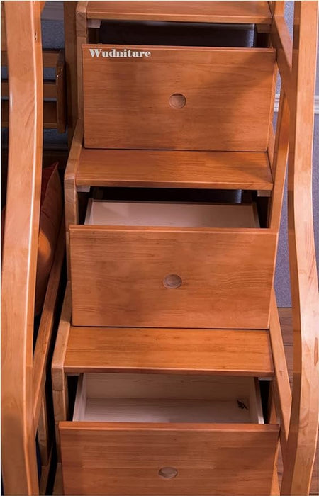 Wudniture Solid Sheesham Wood Multifunctional Bunk Bed