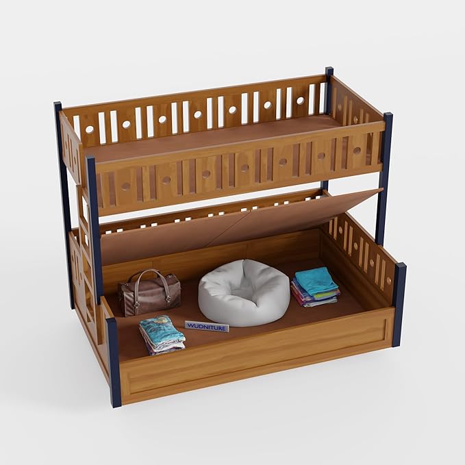 Wudniture Solid Sheesham Wood Bunk Bed