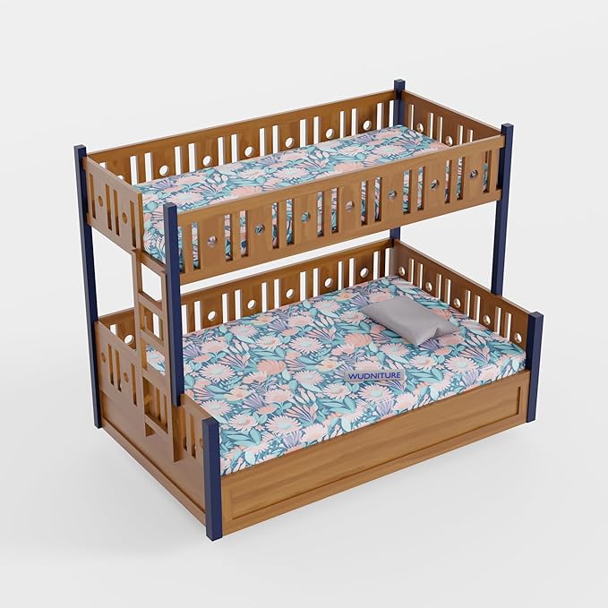 Wudniture Solid Sheesham Wood Bunk Bed