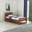 Wudniture Solid Sheesham Wood Single Bed