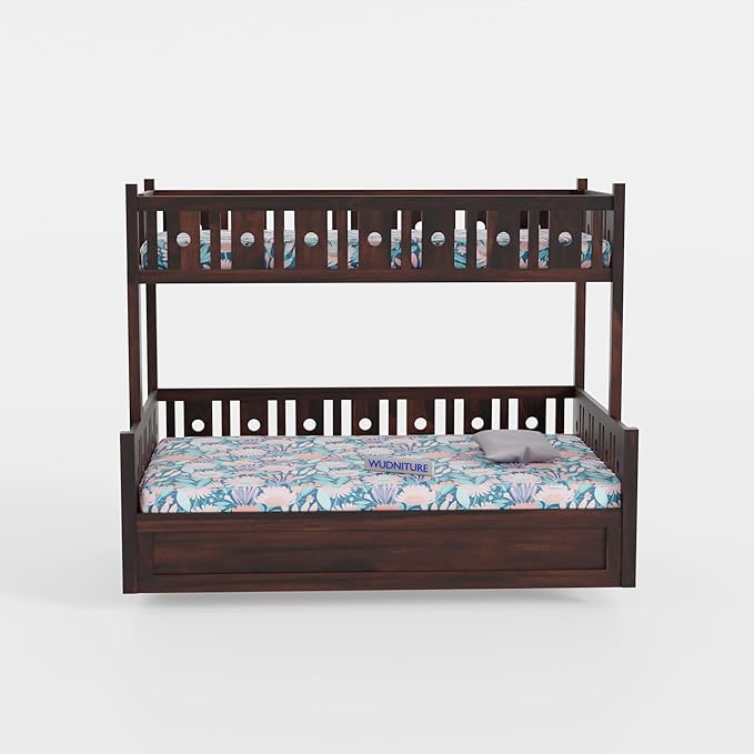 Wudniture Solid Sheesham Wood Bunk Bed