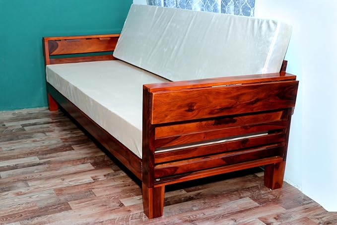 Wudniture Sheesham Wood 3 Seater Sofa