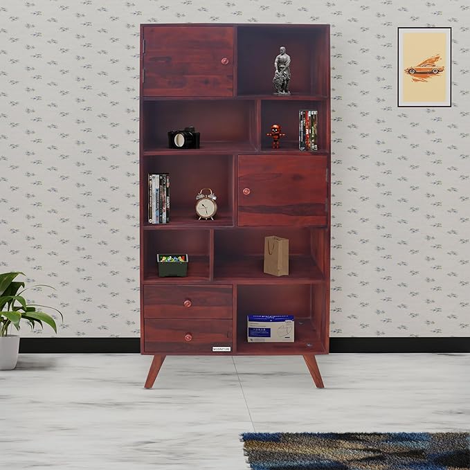 Wudniture Sheesham Wood Book Shelf