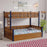 Wudniture Solid Sheesham Wood Bunk Bed