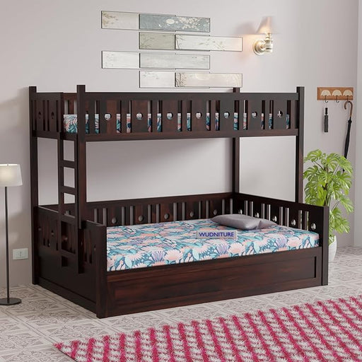 Wudniture Solid Sheesham Wood Bunk Bed